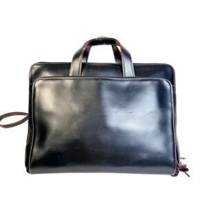 LODIS Audrey Brera Leather Laptop Briefcase Black